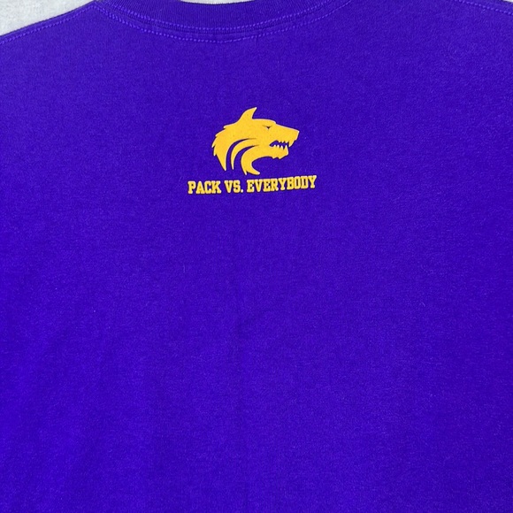 Gildan Men’s Short Sleeve T-shirt Central Football Purple Gold Size XL - Picture 9 of 9